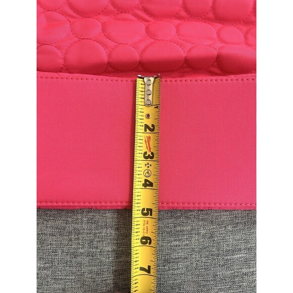 Thirty One Vary You Versatile Tote In Coral Quilted Dots Double Handle Bag - Picture 7 of 9